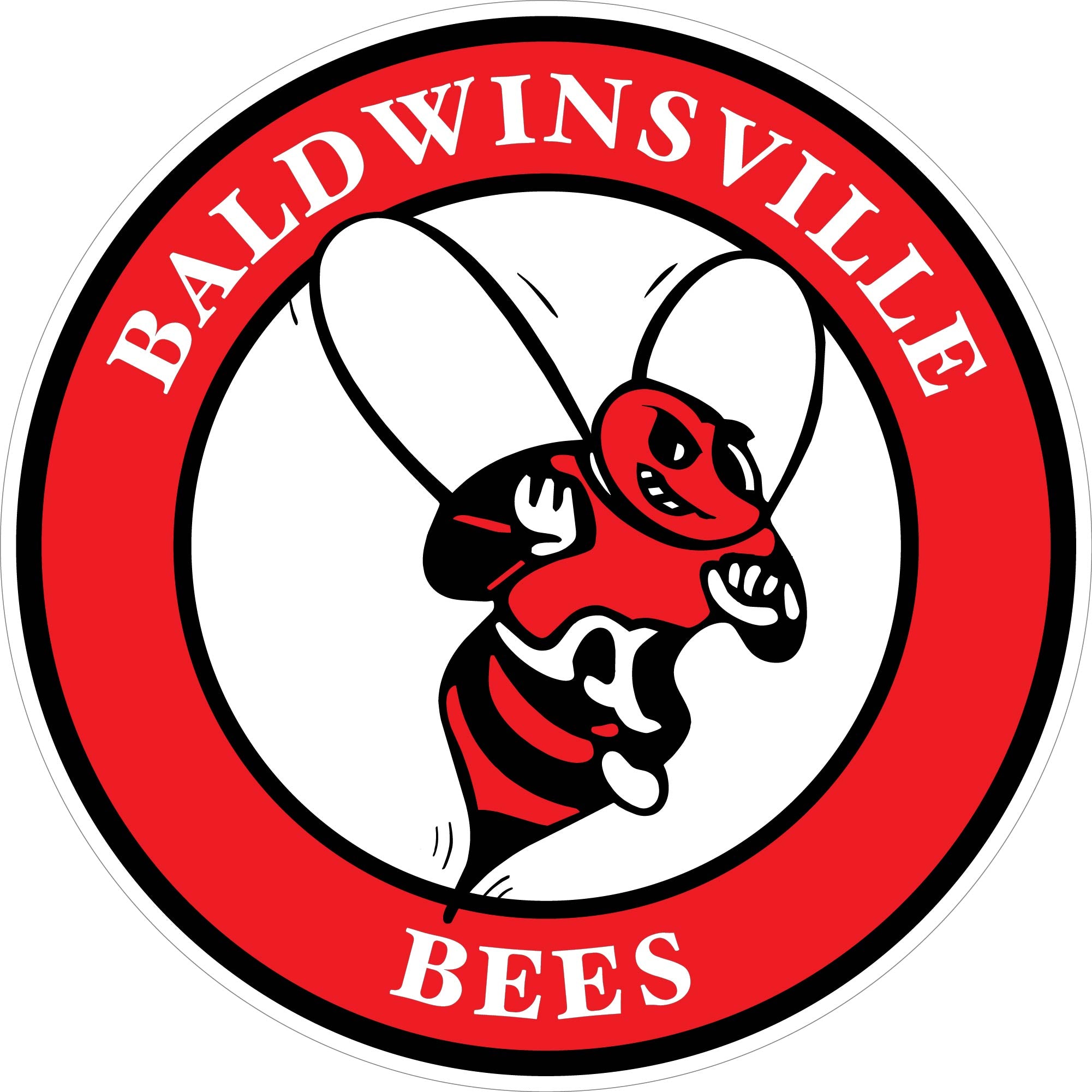 "Baldwinsville Bees" Circle Decal