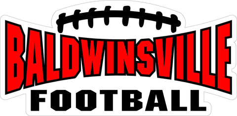"Baldwinsville Football" Decal (Cropped)