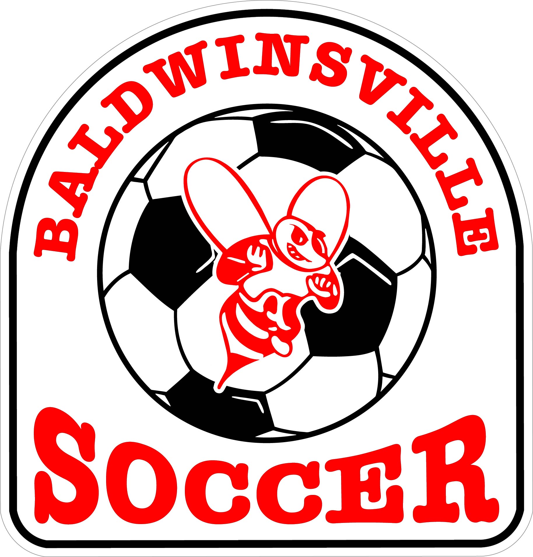 "Baldwinsville Soccer" Decal