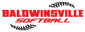 "Baldwinsville Softball" Decal