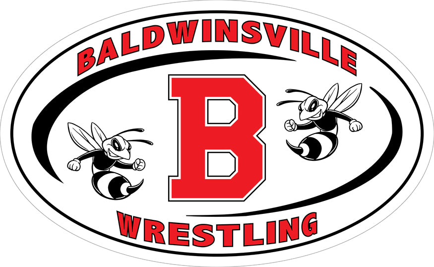 "Baldwinsville Wrestling" Decal