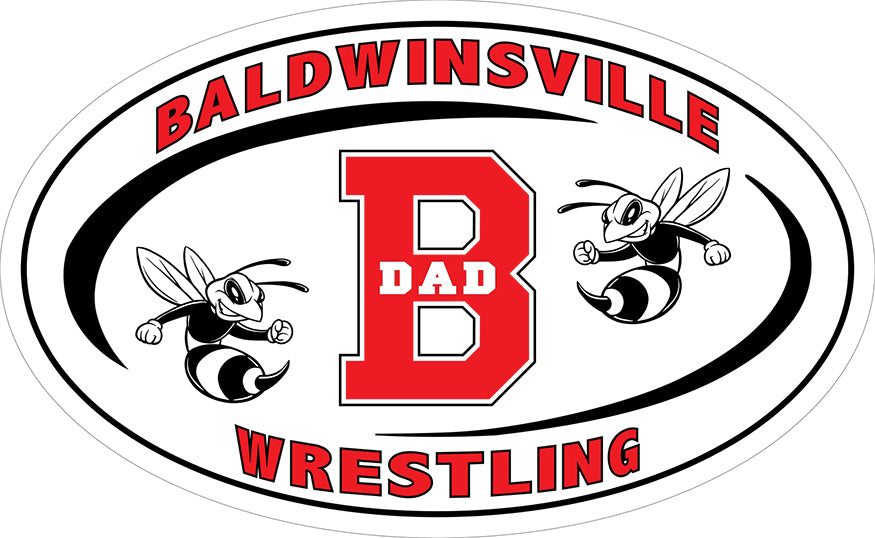 "Baldwinsville Wrestling 'Dad'" Decal
