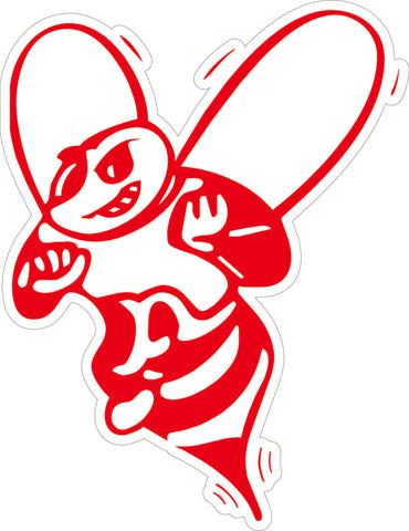 Red Bee Decal