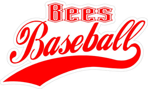 "Bees Baseball" Decal