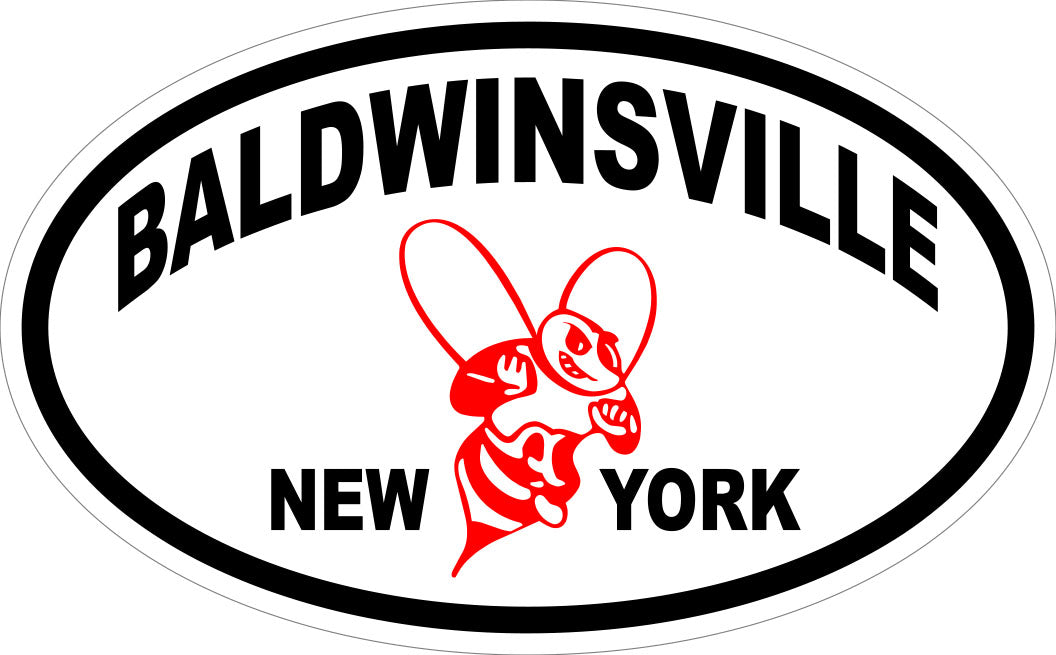 "Baldwinsville, New York" w/ Bee Euro Decal