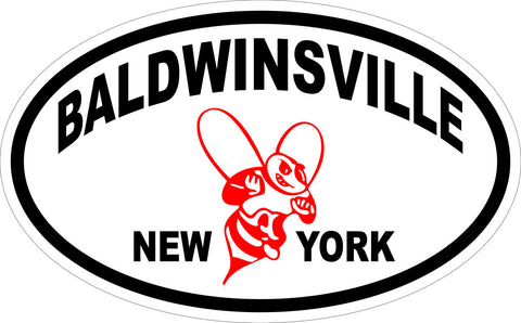 "Baldwinsville, New York" w/ Bee Euro Decal