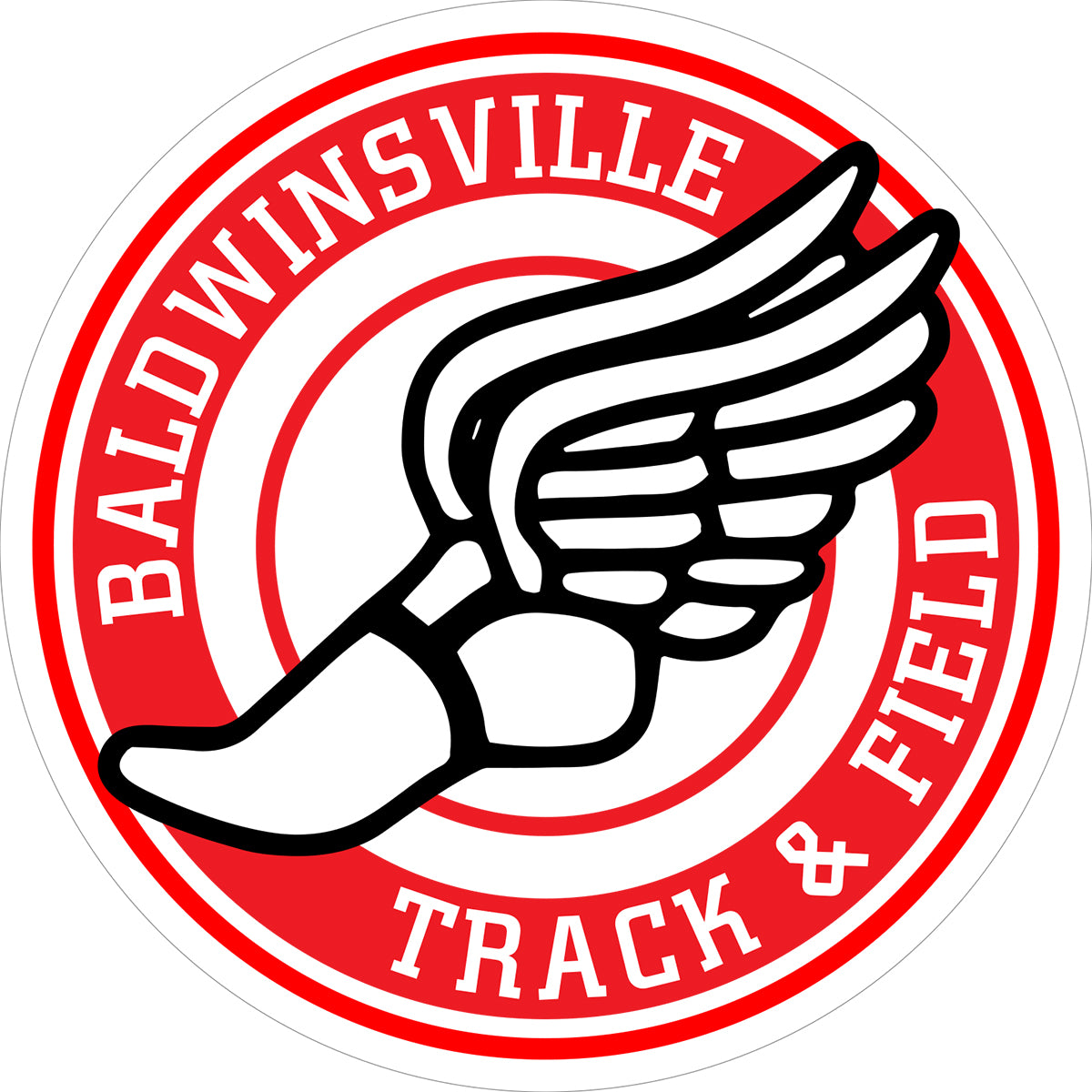 B'Ville Track & Field Circle Decal