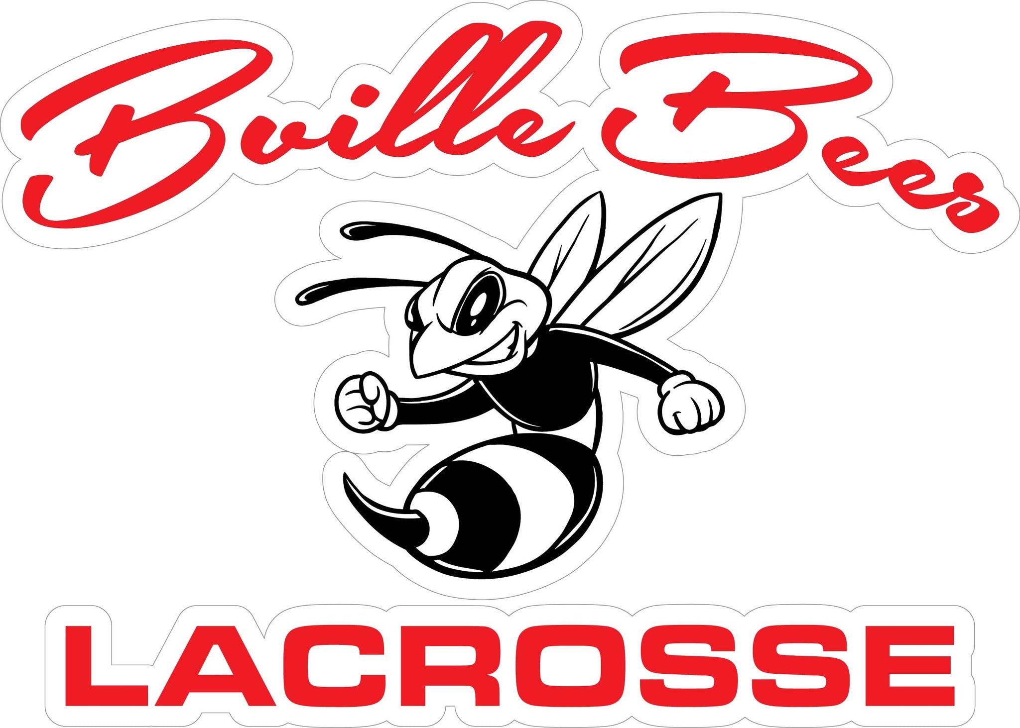 "Bville Bees Lacrosse" Decal