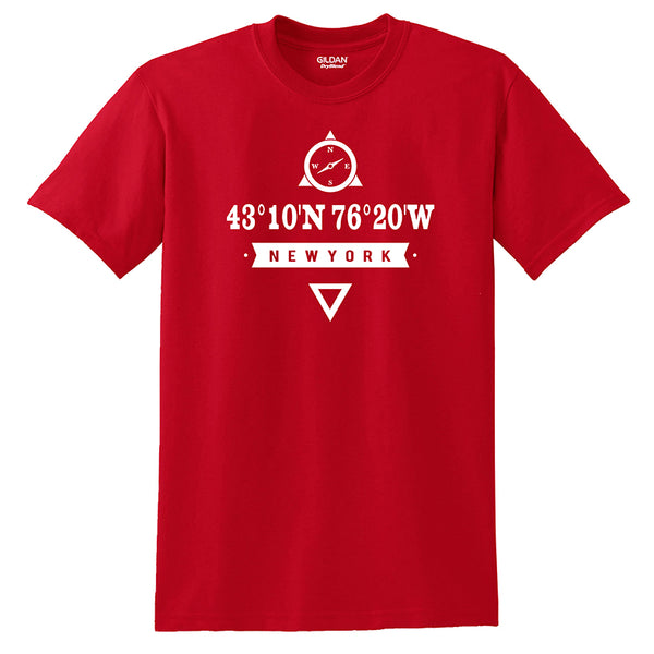 Baldwinsville, NY Coordinates T-shirts