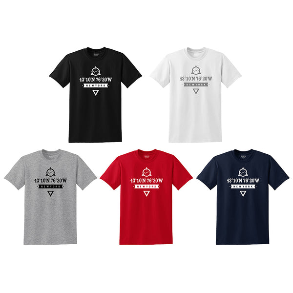 Baldwinsville, NY Coordinates T-shirts