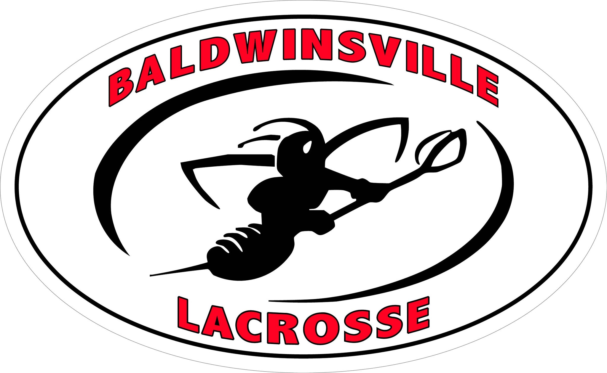 "Baldwinsville Lacrosse" Decal