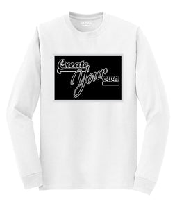 Single-Color Logo Custom Long-Sleeve Shirt