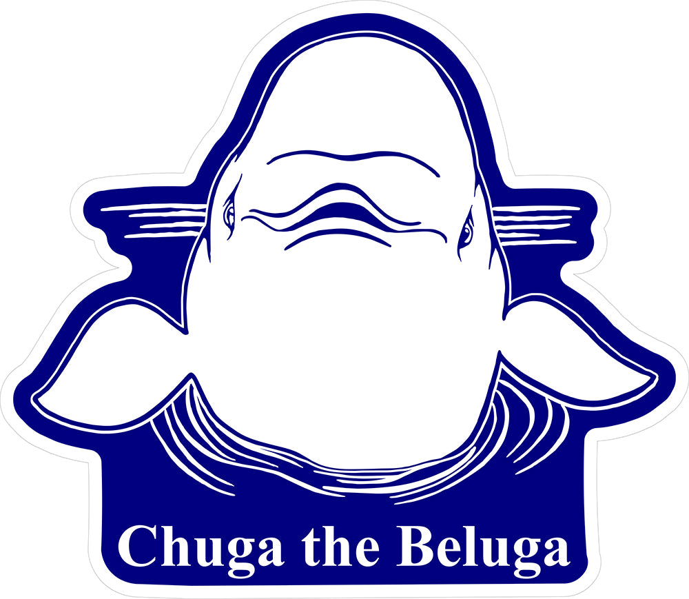"Chuga the Beluga" 5" Window Decal