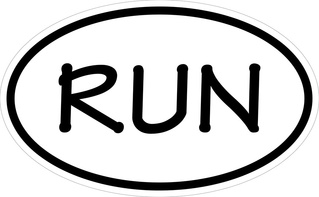 "RUN" Decal
