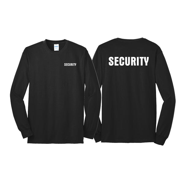 SECURITY 50/50 Blend Black Long Sleeve Shirt
