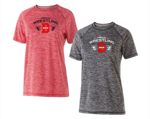 Women's Electrify T-Shirt with "Wrestling Mom" Logo - Red or Black