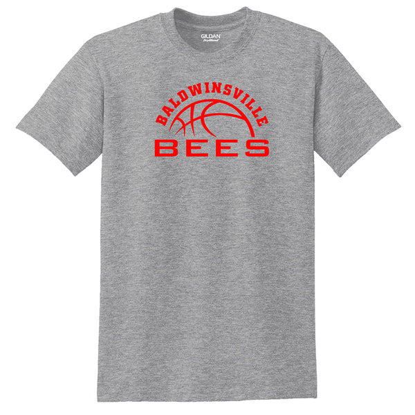 "Baldwinsville Bees" Basketball 50/50 Short-Sleeve Tee