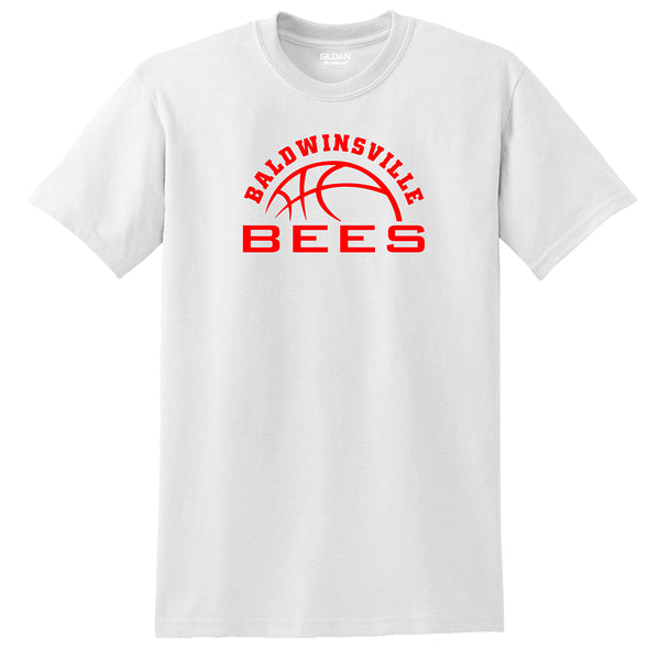 "Baldwinsville Bees" Basketball 50/50 Short-Sleeve Tee